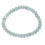 Aquamarine faceted flat beads bracelet