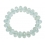 Aquamarine faceted flat beads bracelet