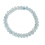 Aquamarine faceted flat beads bracelet