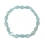 Aquamarine faceted barrel beads bracelet