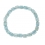Aquamarine faceted barrel beads bracelet
