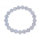 Blue chalcedony round beads bracelet