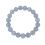 Blue chalcedony round beads bracelet