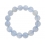 Blue chalcedony round beads bracelet