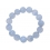 Blue chalcedony round beads bracelet