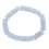 Blue chalcedony flat beads bracelet