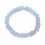Blue chalcedony flat beads bracelet