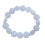 Blue chalcedony heart beads bracelet