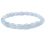 Blue chalcedony DD beads bracelet