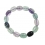 Fluorite barrel beads bracelet
