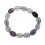 Fluorite barrel beads bracelet