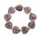 Fluorite heart beads bracelet