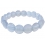Blue chalcedony DD beads bracelet