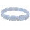 Blue chalcedony DD beads bracelet