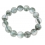 Green Phantom faceted round beads bracelet