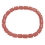 Rhodochrosite barrel beads bracelet
