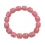Rhodochrosite barrel beads bracelet