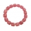 Rhodochrosite barrel beads bracelet