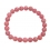 Rhodochrosite round beads bracelet