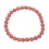 Rhodochrosite round beads bracelet