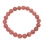 Rhodochrosite round beads bracelet