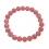 Rhodochrosite round beads bracelet