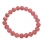 Rhodochrosite round beads bracelet