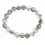 Green Phantom faceted round beads bracelet