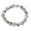 Green Phantom faceted round beads bracelet