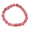 Rhodochrosite barrel beads bracelet