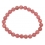 Rhodochrosite round beads bracelet