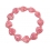 Rhodochrosite heart beads bracelet